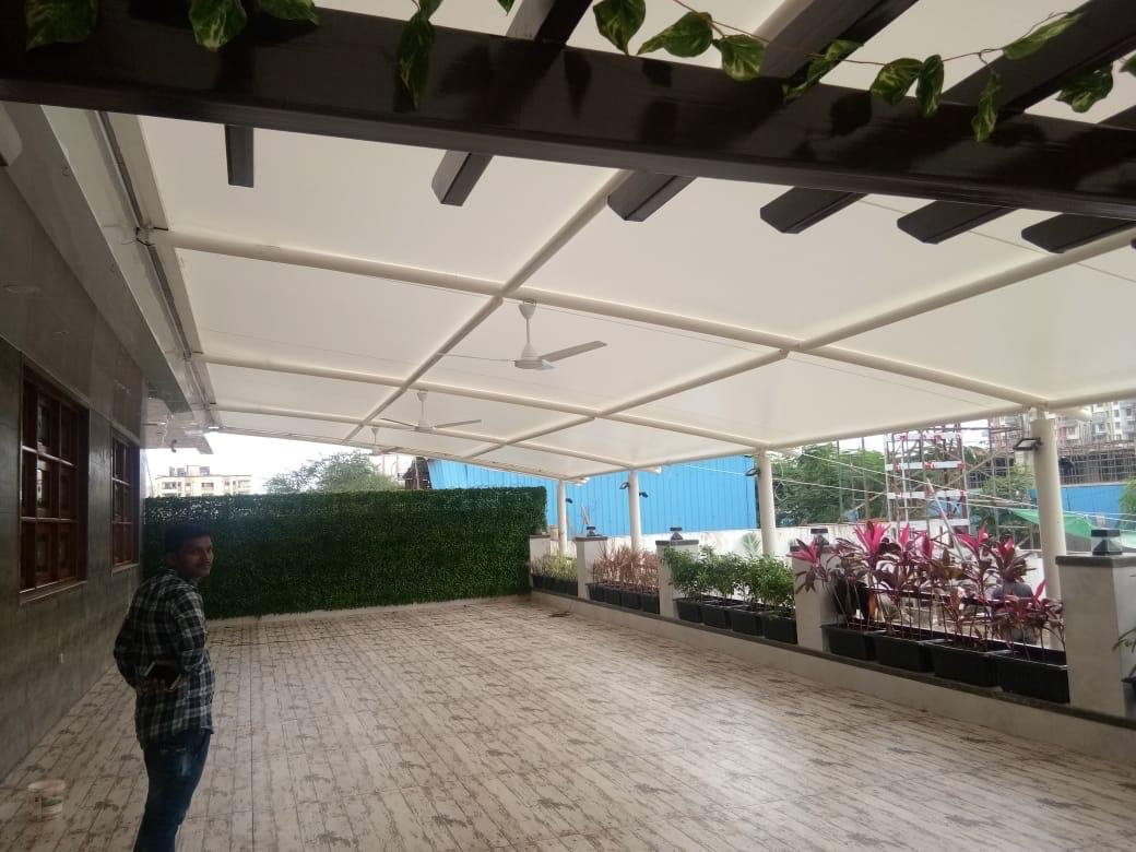 One Side Slope Tensile Structure